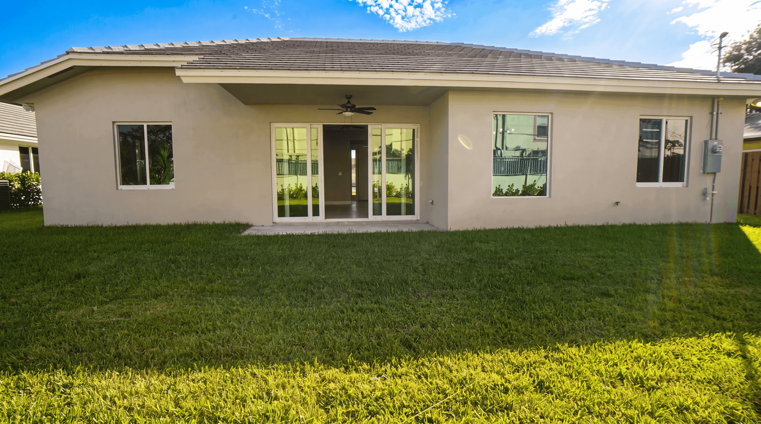 Backyard at a Renaissance Pointe home