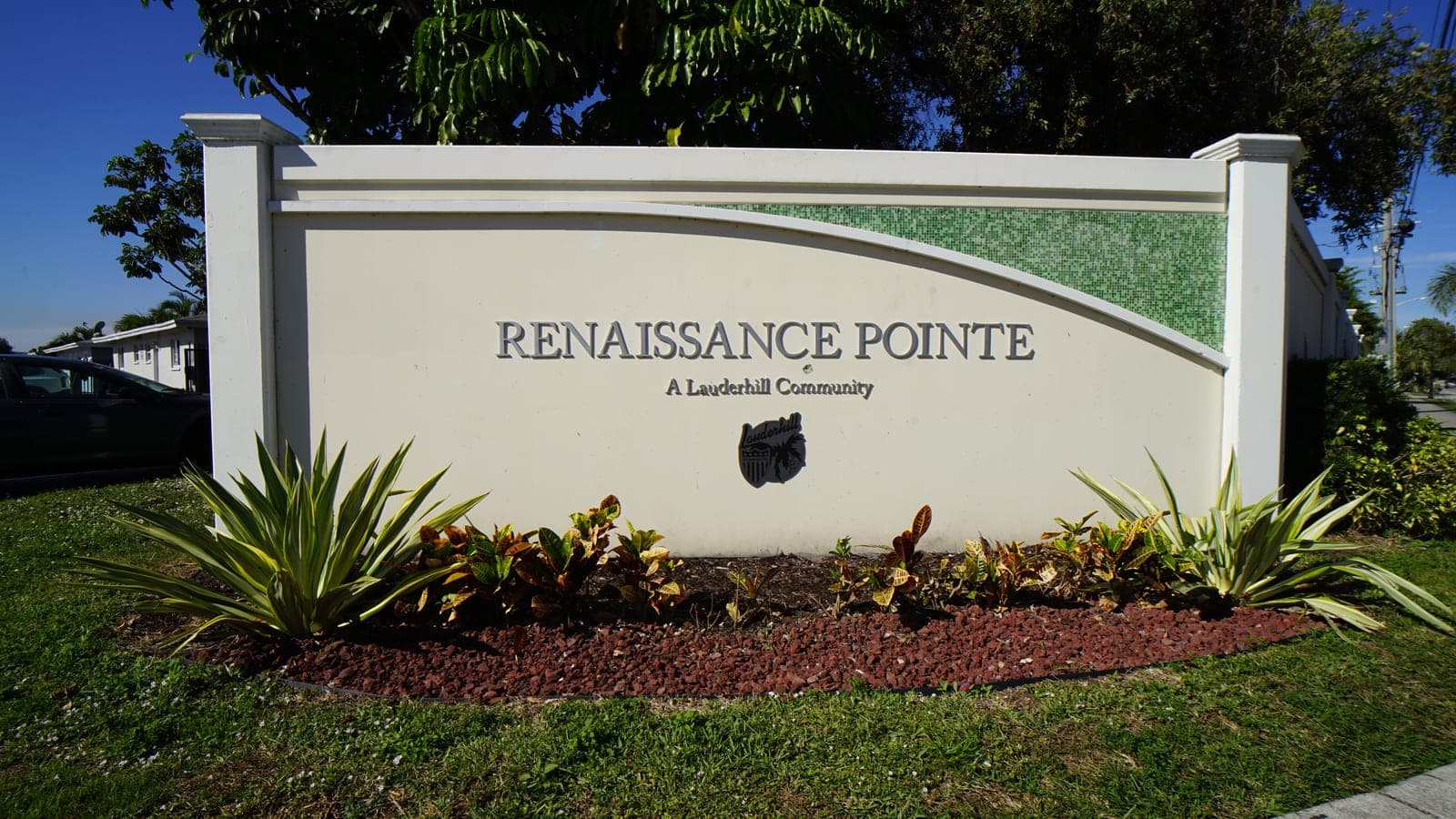 Renaissance Pointe community entrance sign