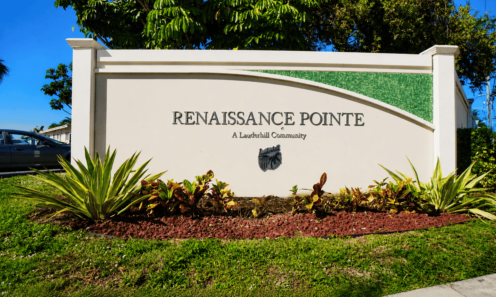 Renaissance Pointe community entrance sign