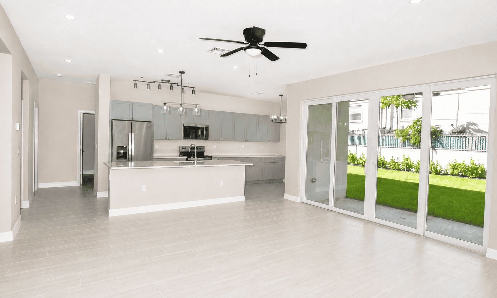 Open living room and kitchen at Renaissance Pointe